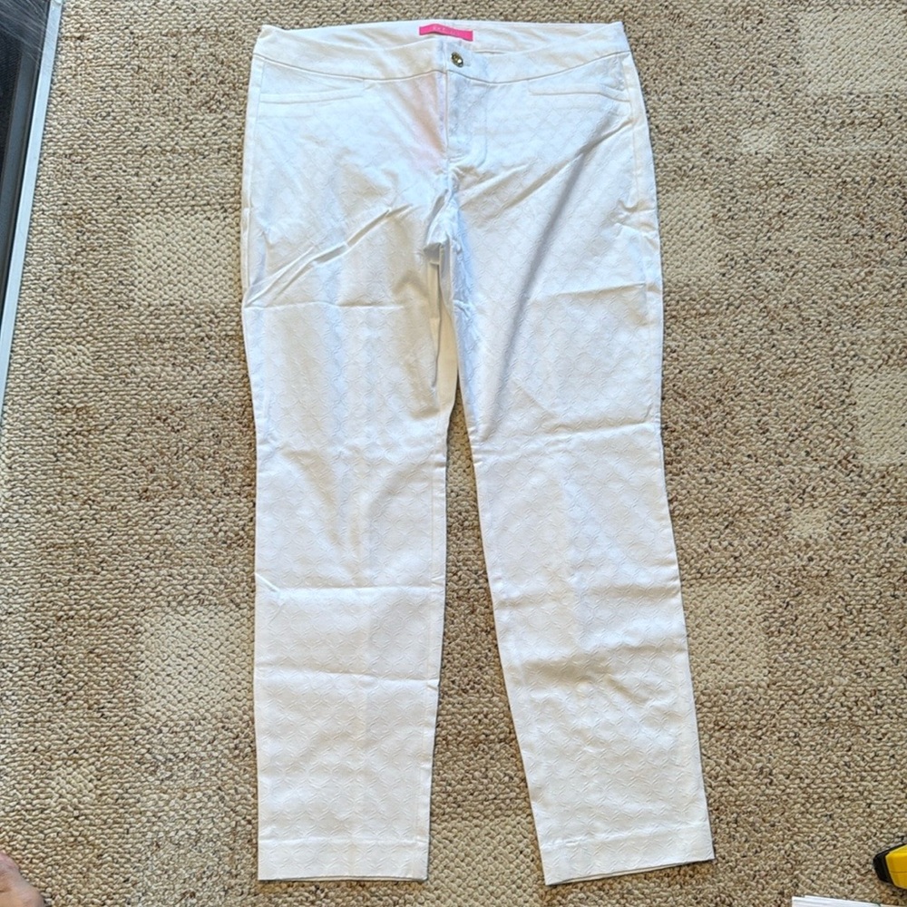 Lilly Pulitzer White Chino Pants